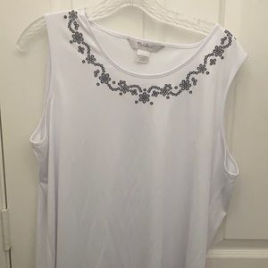 Decorative tanjay tank top petite large